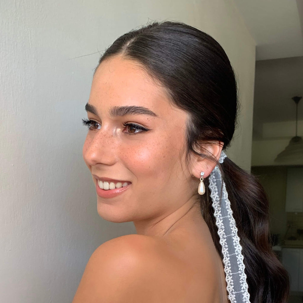 עגילי טיפת פנינה