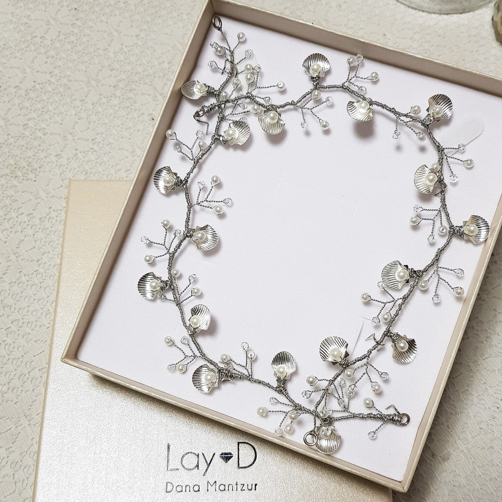 תכשיט שיער פרחוני לכלות בסיגנון בוהו