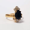 Black and crystal ring, Queen Ring, The Lady Bride
