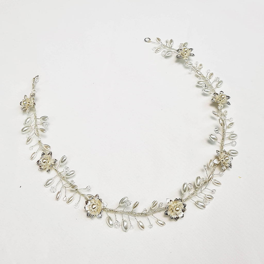 כתר פנינה ועלים, זר שיער ליהיני, הגברת הכלה