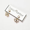 Gold zirconia earrings, Alice Ear Jackets, Dana Mantzur