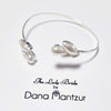 Silver arm cuff bracelet, Mariya bracelet. Dana Mantzur