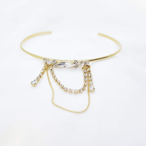 Gold Goddess bracelet | Samantha arm cuff bracelet | Dana Mantzur