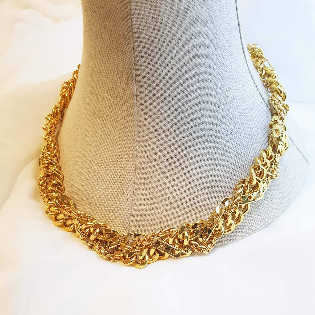 שרשרת שכבות קובנית זהב, בייבי בילי - דנה מנצור