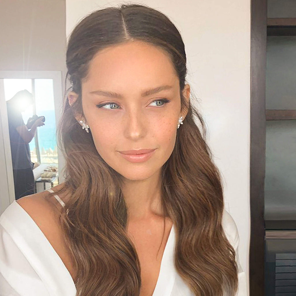 עגילי קריסטל לכלה