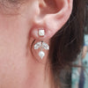 Bridesmaids ear jackets, Karen Jacket earrings, The Lady Bride