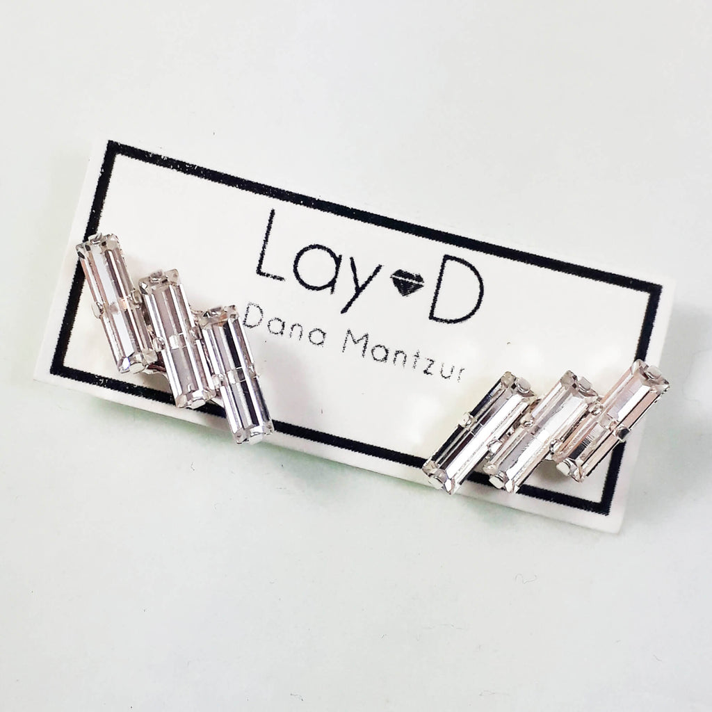 עגיל מטפס סברובסקי