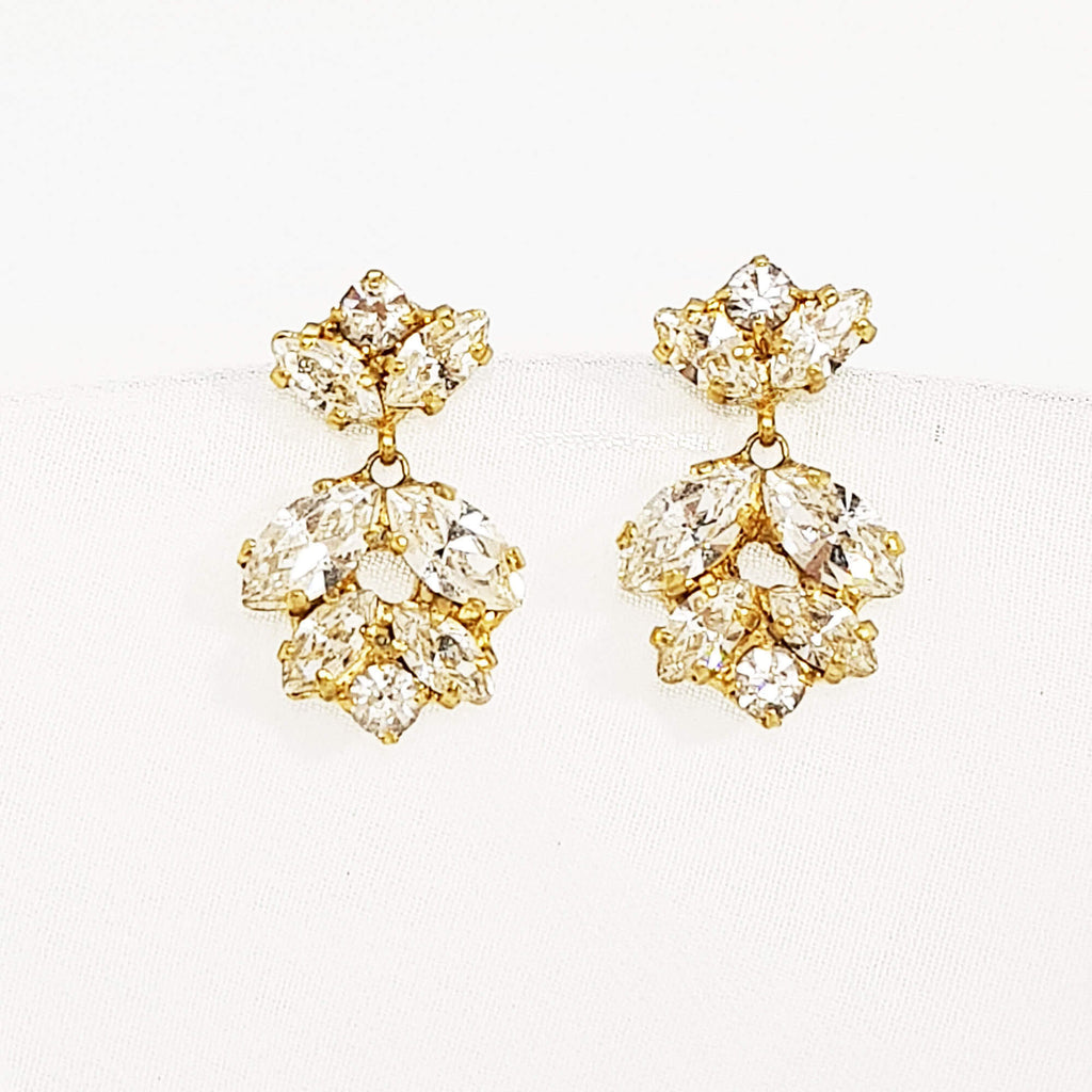 עגילי נברשת זהב