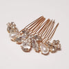 Gil hair comb, Rose gold bridal comb, The Lady Bride