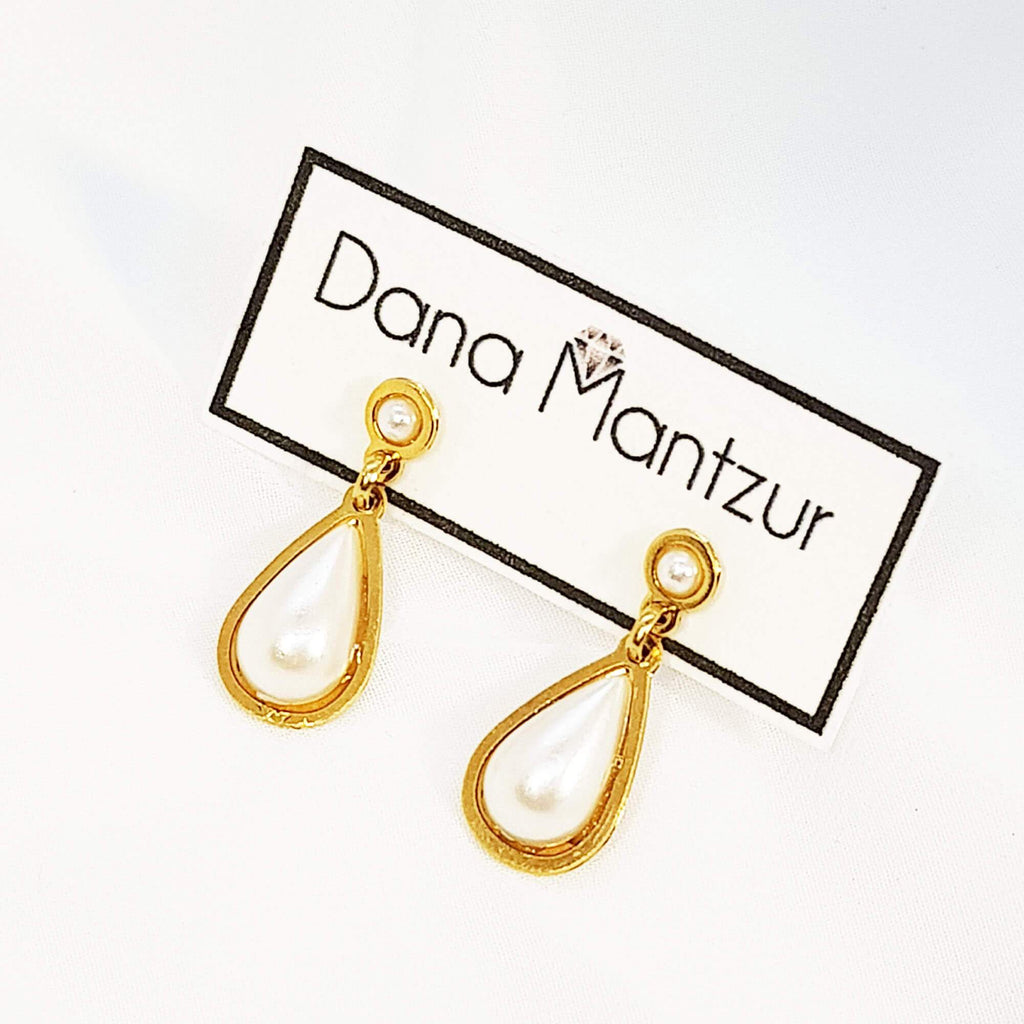 עגילי פנינים לחתונה