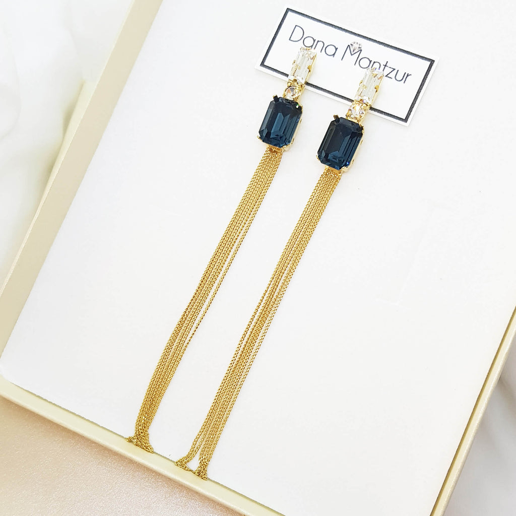 עגילים מבריקים צבעוניים, עגילי בלה, דנה מנצור