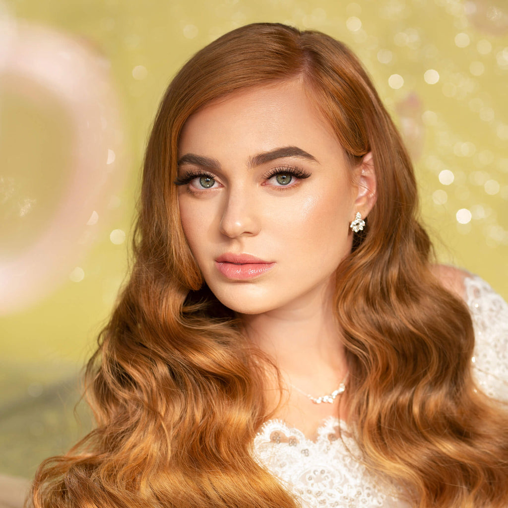 עגילים לערב צמודים מתאימים גם כעגילי כלות - דנה מנצור