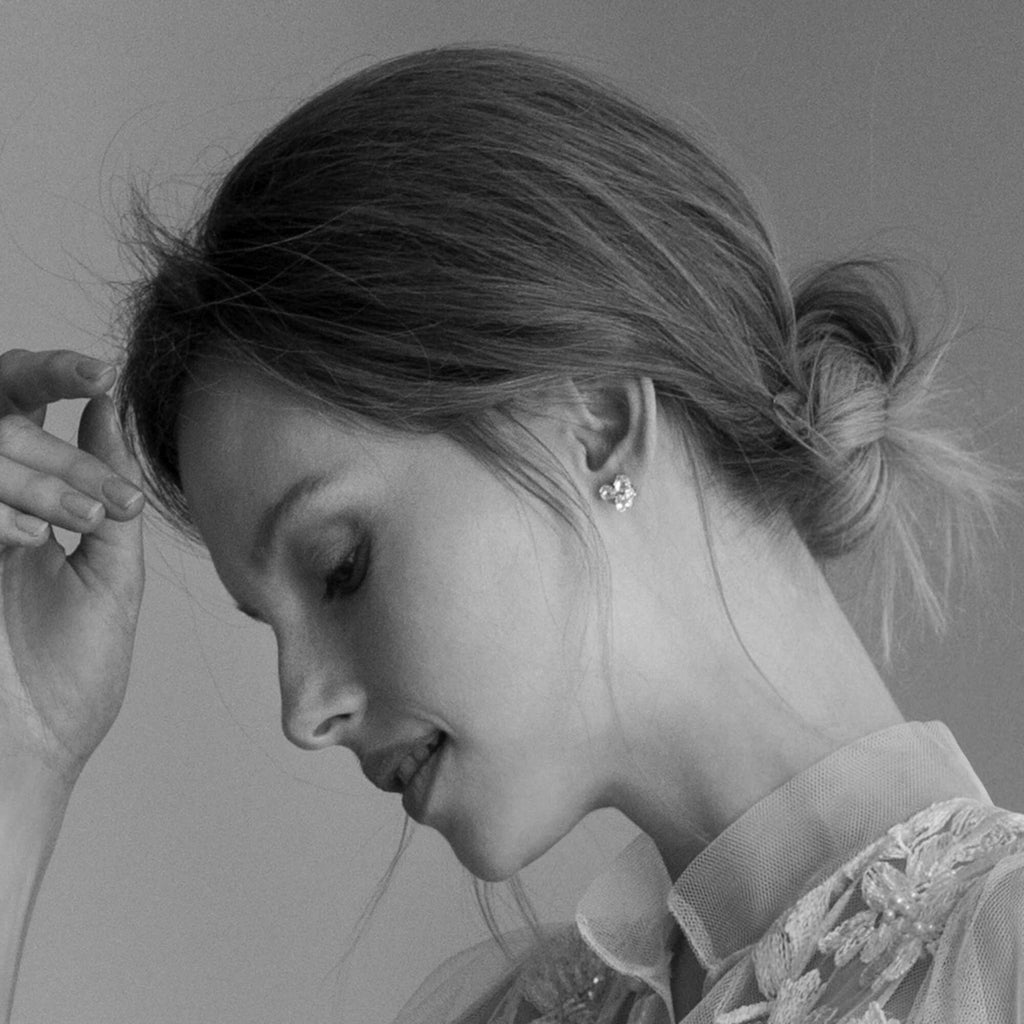 עגילי פנינה לכלה