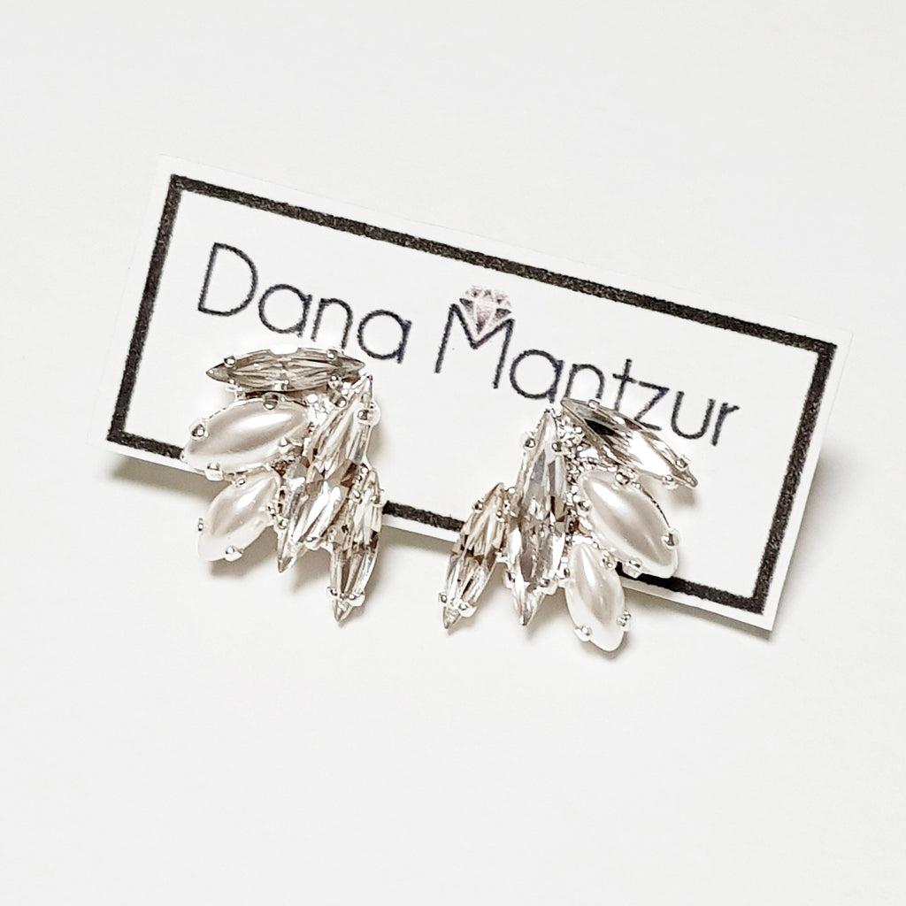 עגילי פנינה וקריסטל, עגילי שירה-בינונים, דנה מנצור