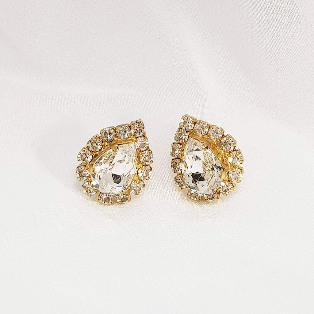 עגילים צמודים מזהב