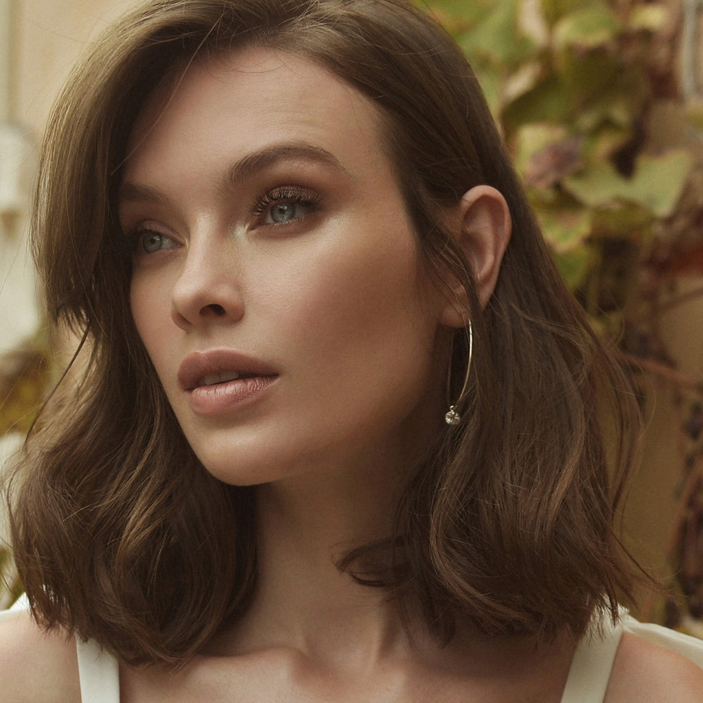 חישוקי כסף סטרלינג, עגילי כלה בוהו, דנה מנצור