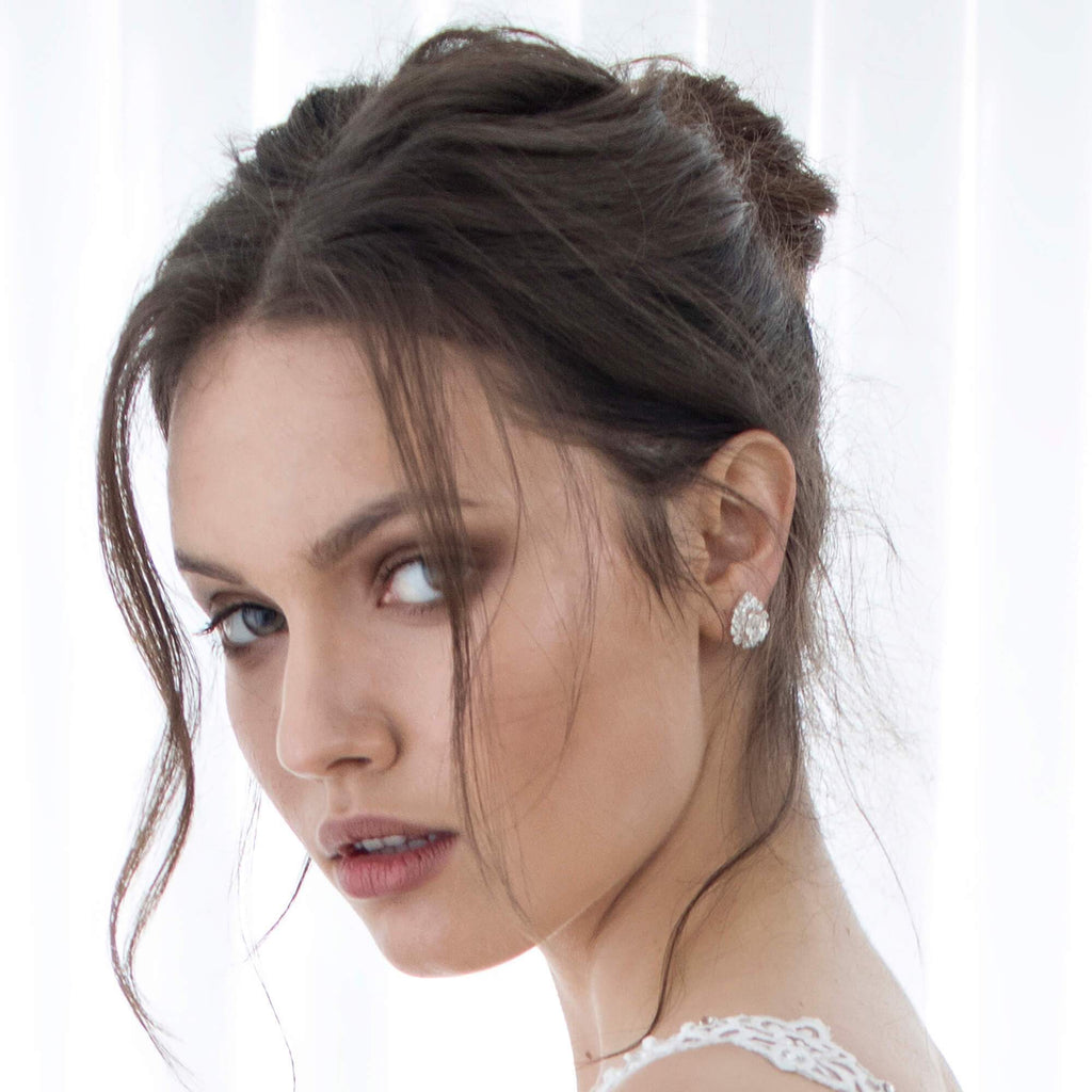 עגילי טיפה לכלה