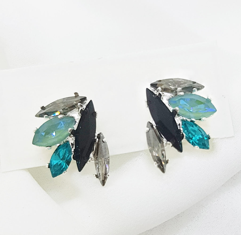 עגילים כחולים