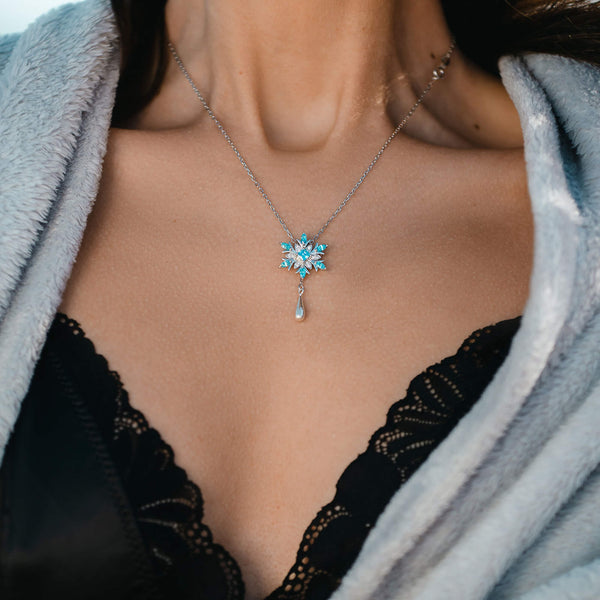 Aletesch Necklace, blue zirconia necklace, Dana Mantzur