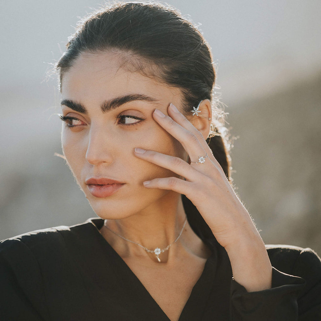 מטפס אוזניים Nunataq: 100% כסף סטרלינג שרוול אוזן | דנה מנצור