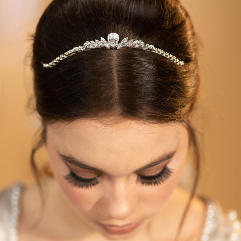 Bridal hair piece crystal crown