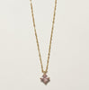 Your choice square gem birthstone gold necklace - Dana Mantzur