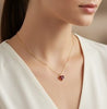 14K gold heart Garnet birthstone necklace -Dana Mantzur