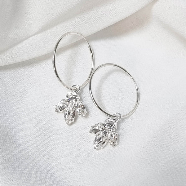 Shira hoops: Bridal Hoop Earrings | The Lady Bride