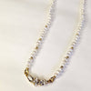 Trio Pearl Necklace | Crystal and pearl necklace | The Lady Bride
