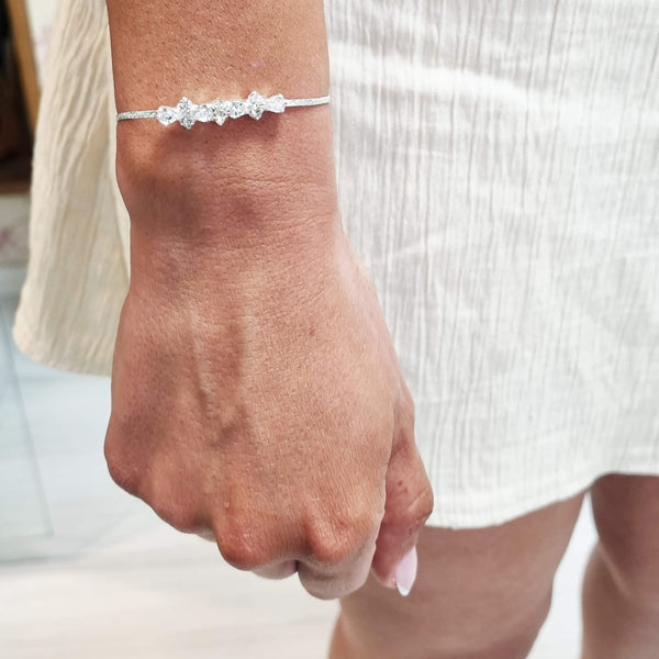 Coral Small Bracelet | Slim shiny band bracelet | Dana Mantzur
