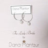 Sterling silver pearl hoops | Dana Mantzur