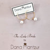 Gold filled pearl hoops | Dana Mantzur