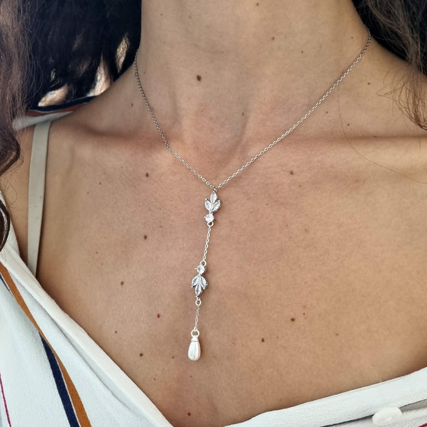 Darlin Necklace - Bridal Y necklace | Dana Mantzur