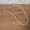 Light Blue Pearl Necklace | women everyday necklace | The Lady Bride