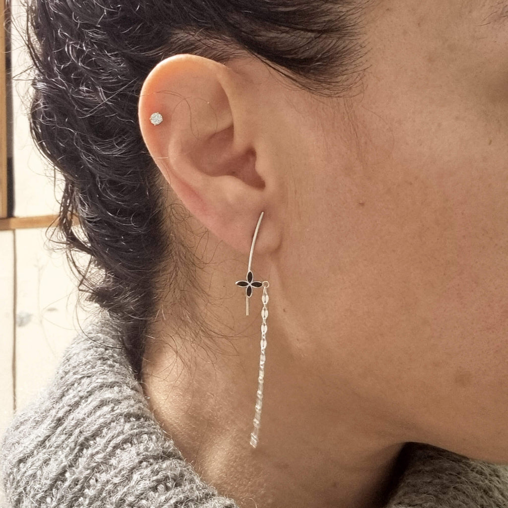 Piercing silver earring | Dana Mantzur