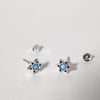 Opal Star of David Earrings