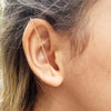 Suspender ear cuff: Allover line ear climber | Dana Mantzur