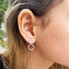 Geometric ear jacket: Light weight earrings | Dana Mantzur