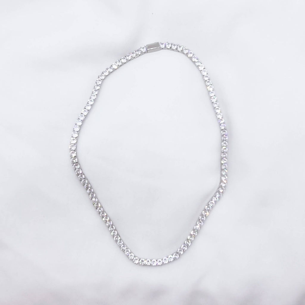 Tennis necklace, Rhinestone choker Necklace | Dana Mantzur