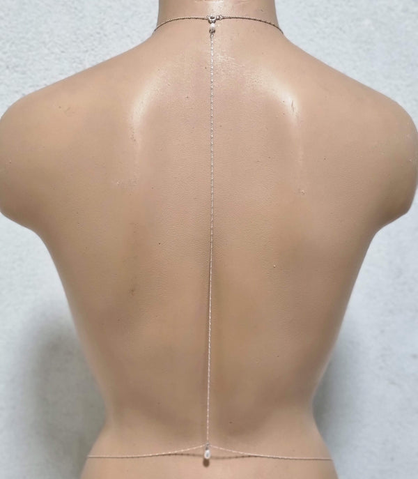 Eden back necklace | Pearl body chain | Dana Mantzur