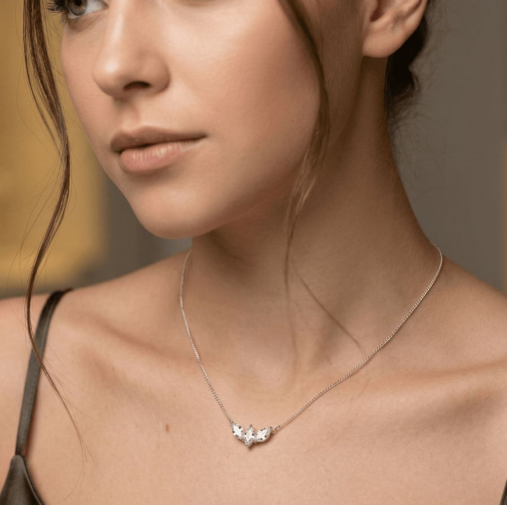 Silver crystal necklace, Dana Mantzur