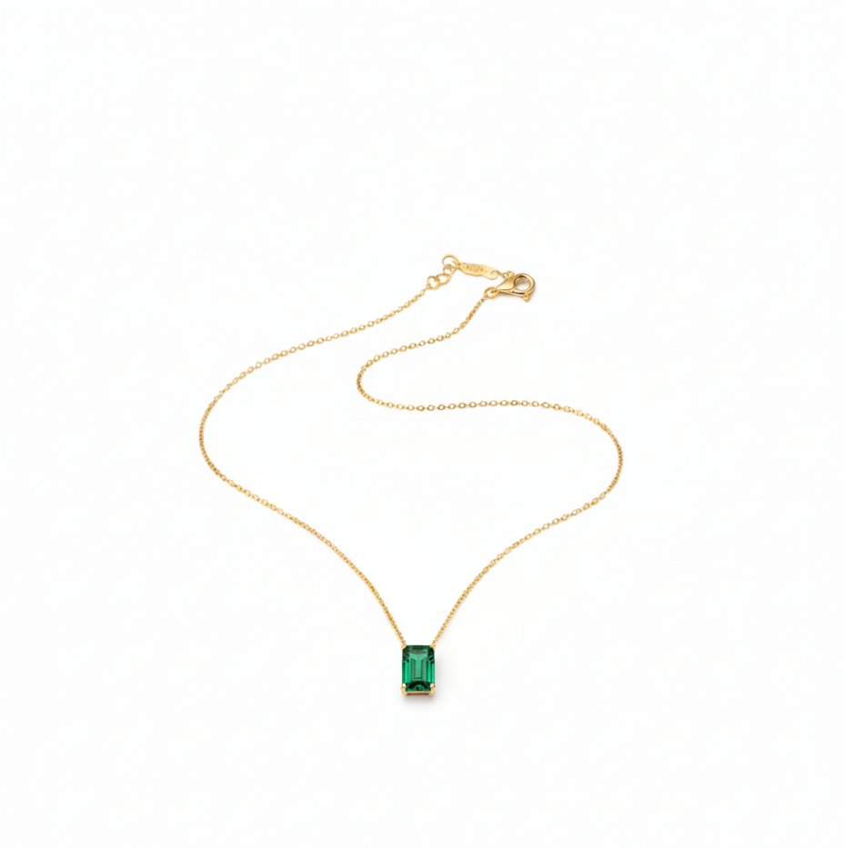 Dark green and Gold Necklace - Dana Mantzur