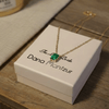 Woman Emerald Gold Necklace - Dana Mantzur
