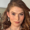 Koral Earrings - Zirconia pearl earrings | The Lady Bride