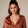 gold and pearl necklace, evening jewelry that anyone would love