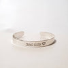 Custom cuff bracelet, Engraved silver bracelet, Dana Mantzur