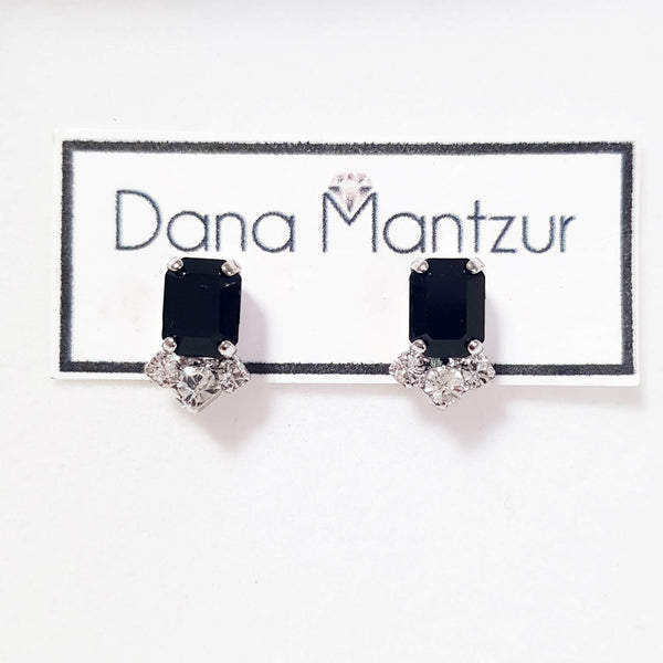 Swarovski black earrings, Small Joy Earrings, Dana Mantzur