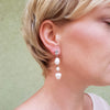 Oversize pearl earrings, Tiffany earrings, Dana Mantzur