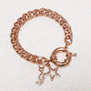 Rose gold curb link bracelet, Poli Bracelet, Dana Mantzur