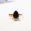 Black and gold ring, Princess ring, The Lady Bride